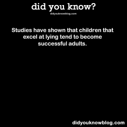 did-you-kno:  Studies have shown that children that excel at