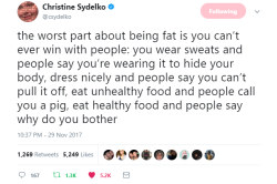 fattychan:Christine Sydelko said this on twitter but I had to