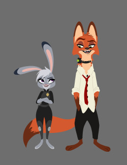 itty-bitties-posts:  Quick Zootopia doodle! Really loved the