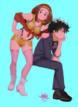 ichise:Deku and Ochako by   Justin Leyva  