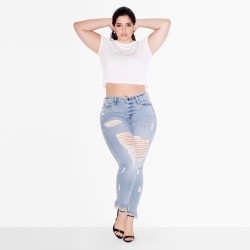 therealdenisebidot:*New* for @goodamerican 💜✌🏽 #goodsquad