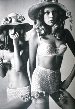 60sfashionandbeauty:  Lingerie in Burda Moden, March 1968. (♥)