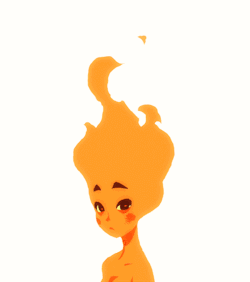 miyuli:  Little fire lady animation.