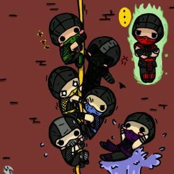 luuhthelittl::3 #MortalKombat #NoobSaibot #Ermac #Reptile #Scorpion