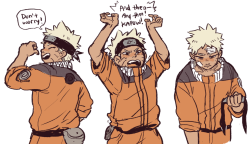 slimyhipster:  i drew a bunch of narutos for expressive.. pose..