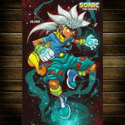 marcusthevisual:  Silver the Human from my concept “Sonic the