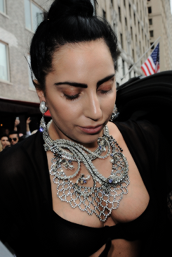 ladyxgaga:  June 12th, 2014: Leaving her apartment in New York