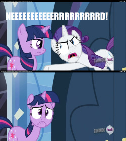 tlatophat:  So I dropped my ”Insulting Rarity” meme on Derpibooru.