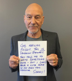 fuckyeahsirpatrickstewart:  Best of Sir Patrick’s Reddit AMA