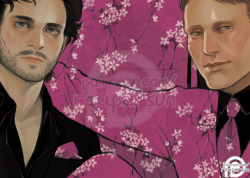 A sneak peek of my piece for @huemanity2019, a new Hannibal calendar