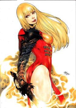 dailydamnation:Illyana’s got a glow about her, a cosmic, fiery,