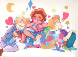 lumi-yoo:  they deserve some rest after that show, in the plushie-pile