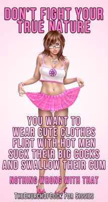 ladyvanesia:  trainingforsissies:You NEED to be trained SISSY!