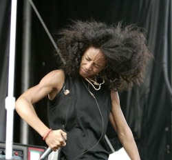 mobmaterial:  Jada Pinkett Smith performing with her metal band,