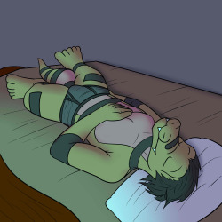 Anthro Krokorok Sleepin’The dark pokemon entry to this little