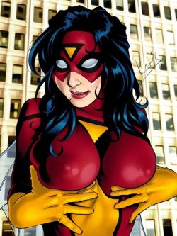 nude-superheroines:  Spiderwoman sex