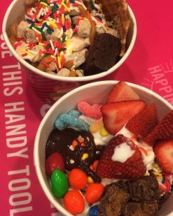 fiercely-fit:  First we lift the weights, then we eat the froyo💃🏻😋