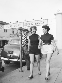 dtxmcclain:  Fort Worth, Texas, 1952. Beverly Ann Ellis (left)