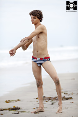   Evan Mitchell on San Diego’s Blacks Beach, CA. August 2015.