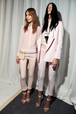 naimabarcelona:  Vilma Putriute and Valeriya Melnik Backstage