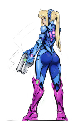 grimphantom:psuedofolio:Zero Point Five Suit  Dat Samus!  <