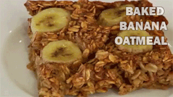 beautifulpicturesofhealthyfood:  Baked Banana Oatmeal - Clean