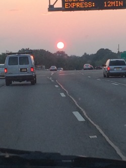 The sun was beautiful this morning