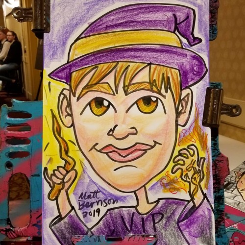 Drawing caricatures at the New England Wizardfest today and tomorrow! 