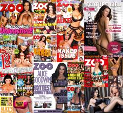 Alice Goodwin - ZOO UK, ZOO Australia, Galeria y Revistas varias (287 Fotos)Alice Goodwin desnuda en las revistas ZOO UK, ZOO Australia, Feature Girl UK y una galeria. Alice Goodwin es una modelo britÃ¡nica, nacida el 13 de diciembre de 1985 en Stoke-on-T