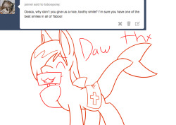 taboopony:  Shes good  Okay I admit, that’s cute >w<