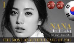 lookatafterschool:  151227 AFTERSCHOOL.jp facebook update Nana（ナナ）、「世界で最も美しい顔100人2015」２年連続1位獲得!!