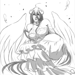 Full Albedo sketch for Patreon is done, I can’t wait to line