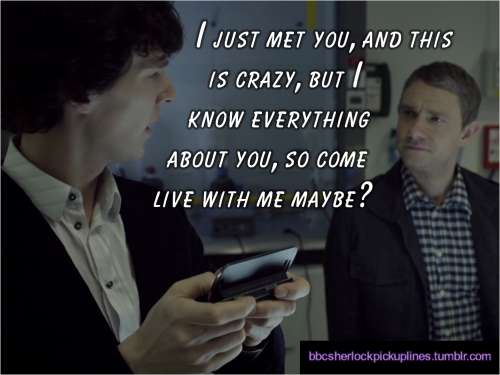 Pick-up lines involving lyrics, song titles, or bands – from bbcsherlockpickuplines.