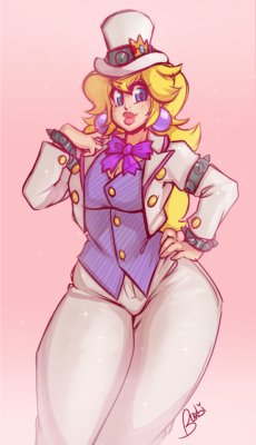 buxbi:  Peach in Bowser’s wedding suit <3   Twitter | Furaffinity