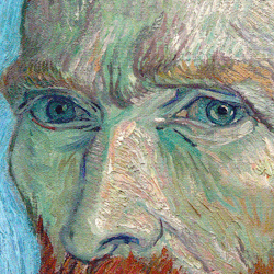 lonequixote: Self Portrait (detail) by Vincent van Gogh (via