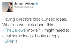 deanisanactualprincess:  so supposedly the gallows is about someone