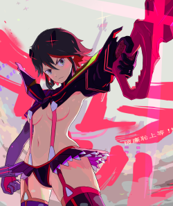 sgeewiz:  Matoi Ryuko Art by   もけーれ     my babe~ <3