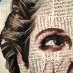 annieterrazzo:  Back to work… #eyes #instaart #newspaper #Louisiana