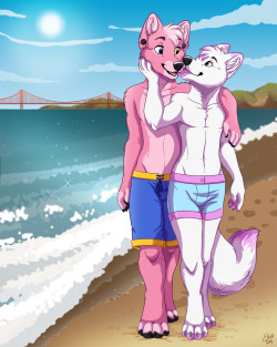 furryalways:  “A stroll on the beach” - Etuix 