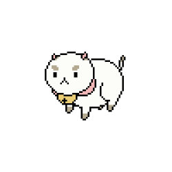 noisilyatomicpeace:  Puppycat (Bee and Puppycat) - Cross Stitch