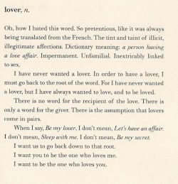 Lover…is a beautiful word.