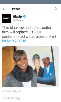 sale-aholic:  the-life-of-a-business-woman:  Link: https://blavity.com/black-owned-construction-firm-replace-contaminated-water-pipes-flint?utm_content=buffer81544&utm_medium=social&utm_source=twitter.com&utm_campaign=buffer