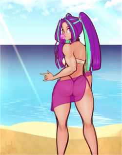 scdk-sfw: Aria - Beach Body Couldn’t sleep, so I drew this