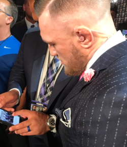 Conor McGregor’s suit has a message for you.