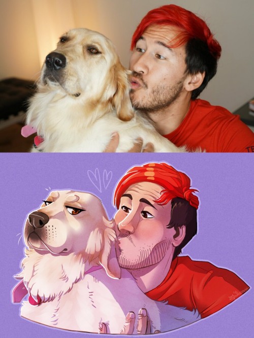 theoutcastofthenight:  I’m almost finished my first round of exams! And what better way to celebrate than to draw this cutie (and @markiplier) 
