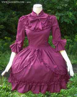 the-gloomth:  Our “Sorrow” dress is available in plum cotton