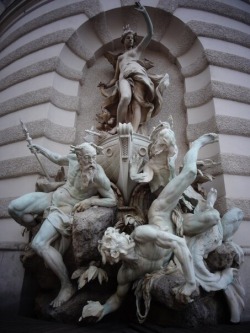 x-heesy:Power at Sea fountain by Rudolf Weyr, 1893. Hofburg palace,