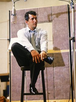 deforest:  Dean Martin during a recording session at Capitol