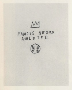 Untitled (Famous Negro Athletes) by Basquiat - 1981