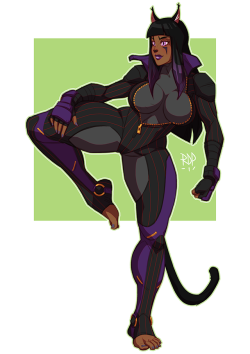 samuraiblack:never drawn a catgirl before. commission